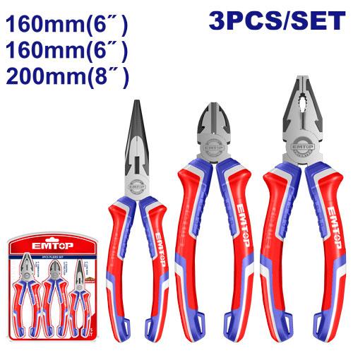 [EPLS0311] EMTOP JEU DE 3 PINCES [ EPLS0311 ]