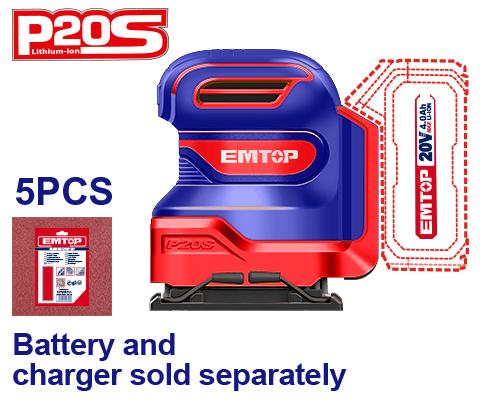 [ELSHS2014] EMTOP PONCEUSE VIBRANTE SANS FIL 20V - 110X100 [ ELSHS2014 ]
