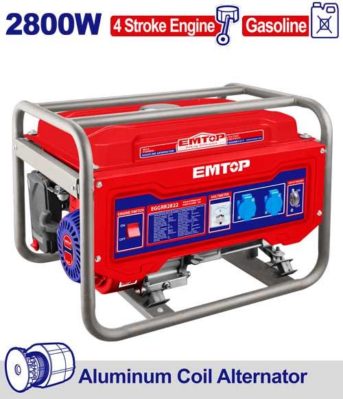 [EGGRR2822] Groupe éléctrogène 2800 W - essence EMTOP | EGGRR2822
