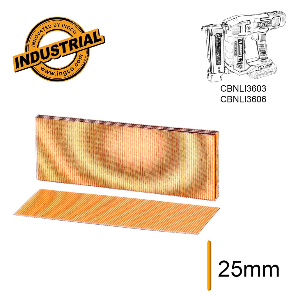[ANA06825] INGCO CLOUS GALVANISES 1000PCS 25MM SANS TETE POUR CBNLI AU MAROC [ANA06825]