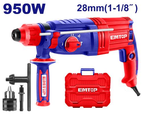 [ERHRL951] Marteau perforateur 28mm - 950 W EMTOP | ERHRL951