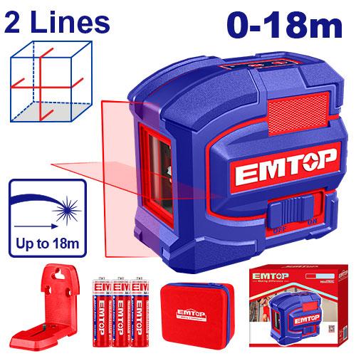 [ESLE21503] Niveau laser rouge 18 m EMTOP | ESLE21503