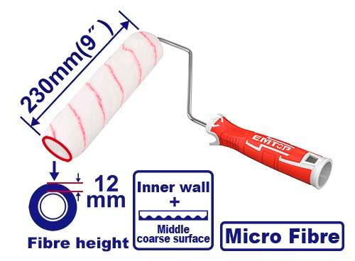 [ECBH042301] Rouleau de peinture 230mm - fibres 12 mm EMTOP | ECBH042301