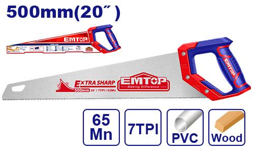 [EHAS5002] Scie à main 500mm EMTOP | EHAS5002