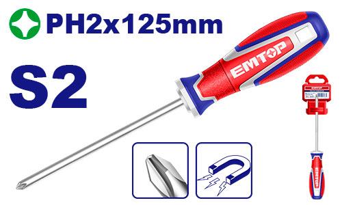 [ESDPH2125] Tournevis philips 125mm EMTOP | ESDPH2125