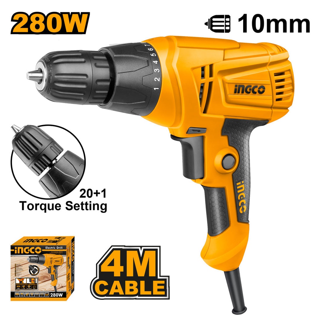 [ED2808] INGCO PERCEUSE ELECTRIQUE 280W 10MM AU MAROC [ED2808]