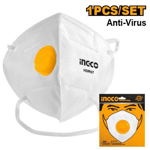 [HDM07] INGCO MASQUE ANTI-POUSSIERE FFP2 AVEC VALVE AU MAROC [HDM07]