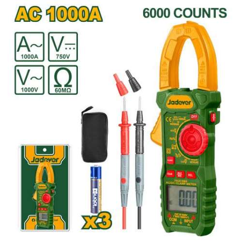 [JDDM6508] JADEVER PINCE AMPÈREMÉTRIQUE DIGITAL AC 1000A AU MAROC [JDDM6508]