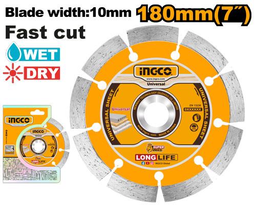 [DMD011802] INGCO DISQUE DIAMAND 180MM AU MAROC [DMD011802]