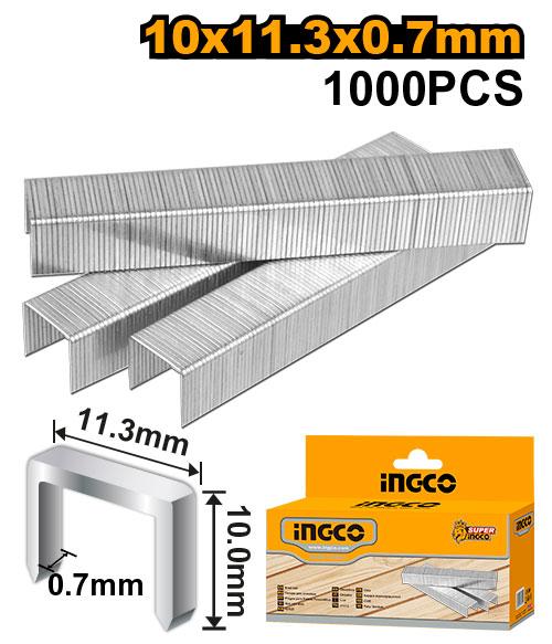 [STS0110] INGCO BOITE AGRAFE 1000PCS 10MM 0.7MM HSG1403 AU MAROC [STS0110]