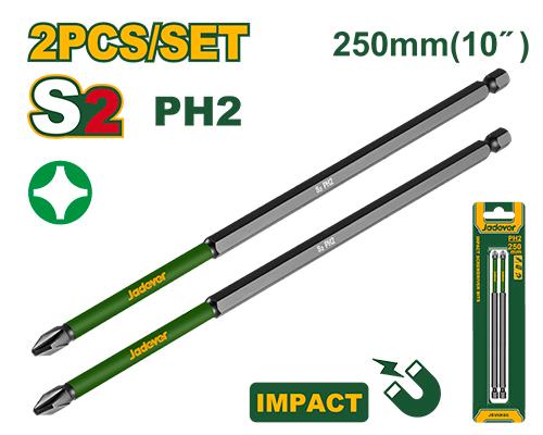 [JDSV6K66] JADEVER SET DE 2 EMBOUTS PH2X250 MM AU MAROC [JDSV6K66]