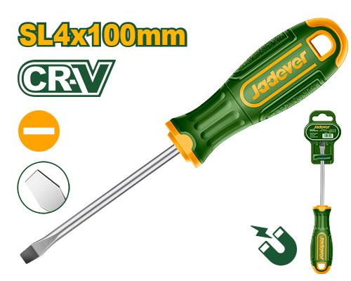 [JDSD1244] JADEVER TOURNEVIS PLAT 4X100MM CRV AU MAROC [JDSD1244]