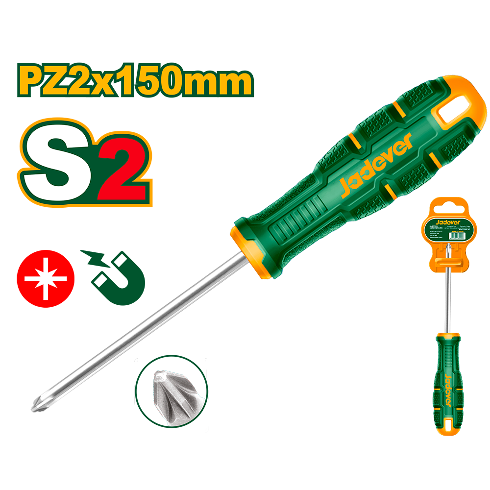 [JDSDC226] JADEVER TOURNEVIS PZ2X150MM S2 JAD AU MAROC [JDSDC226]