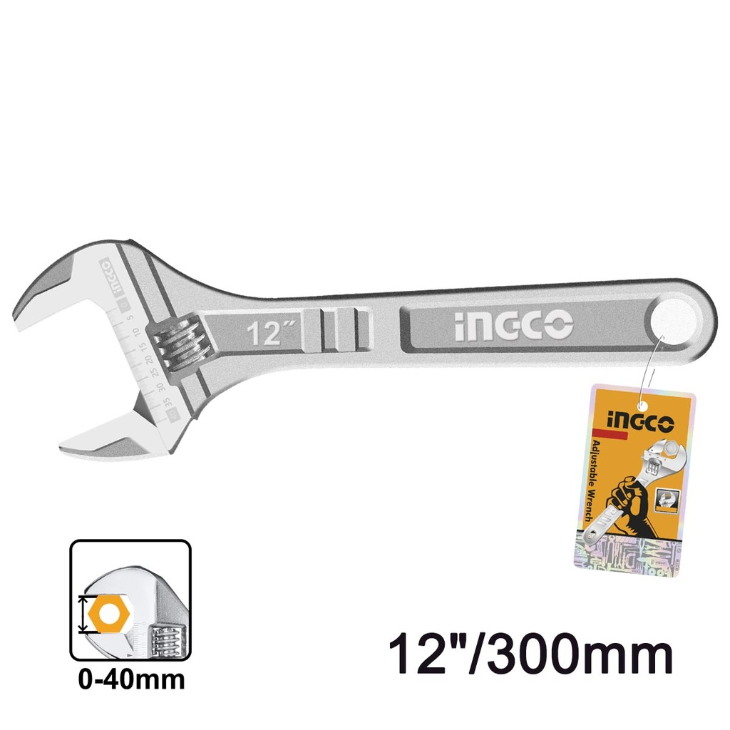 [HADW131122] INGCO CLE A MOLETTE 300MM AU MAROC [HADW131122]