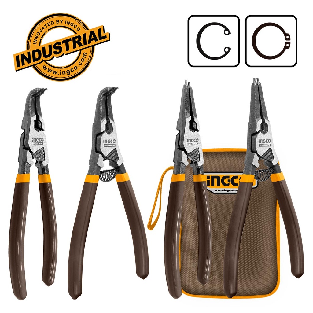 [HCCPS26180] INGCO JEU DE 4 PINCES CIRCLIPS EN ACIER DE CARBONE AU MAROC [HCCPS26180]