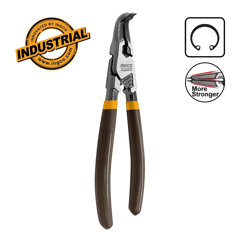 [HCCP261804] INGCO PINCE CIRCLIPS INTERIEUR A TETE COURBEE 180MM AU MAROC [HCCP261804]