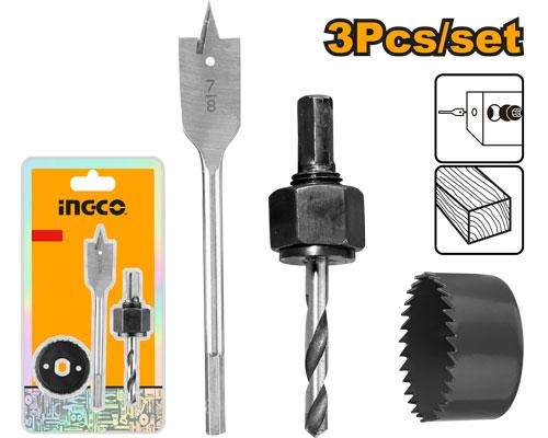 [AKHS302] INGCO PACK SCIE CLOCHE POUR VEROUILLAGE 3PCS AU MAROC [AKHS302]
