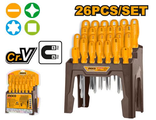 [HKSD2658] INGCO SET DE 26 TOURNEVIS AU MAROC [HKSD2658]
