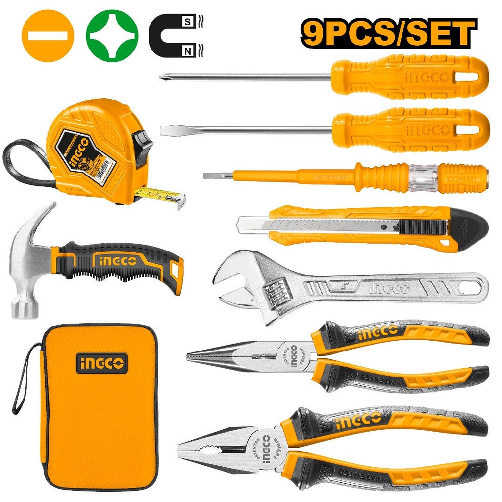 [HKTH10809] INGCO SET DE 9 OUTILS A MAIN AU MAROC [HKTH10809]