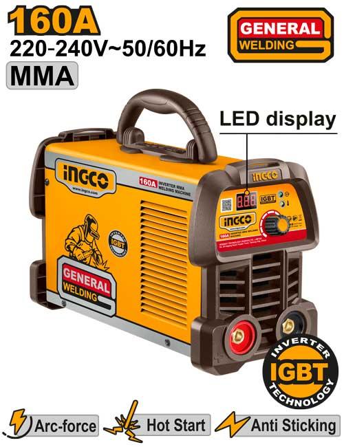 [ING-MMA16059] INGCO POSTE A SOUDER MMA INVERTER 160A AU MAROC [ING-MMA16059]