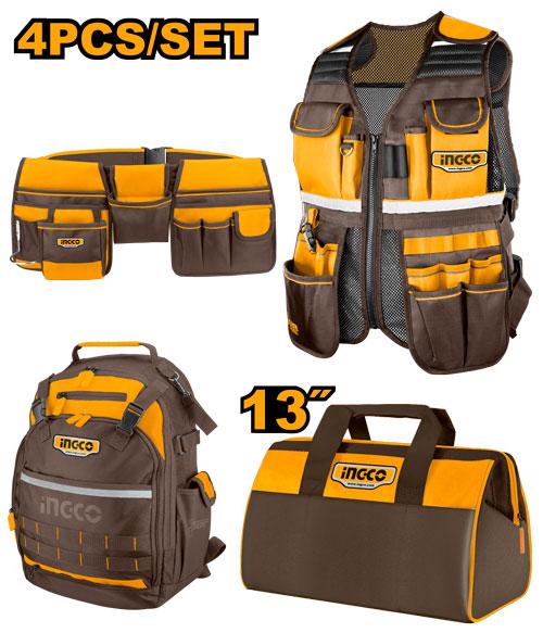 [COS230908] INGCO PACK SACS ET PORTE OUTILS 4PCS AU MAROC [COS230908]