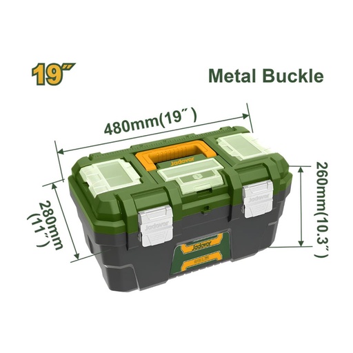 BOÎTE À OUTILS PLASTIQUE 19″ JADEVER JDTB3319
